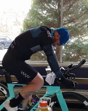 Paul Felder Instagram - Really cool Olympic distance race with @frenchcreekracing this past Saturday. Frozen hare 2! Swim was in the outdoor heated pool, then I did the bike course virtually(but had the course downloaded onto my bike computer to simulate the actual terrain/climbs) then did the run course in the brisk cold air 🥶. Amazing practice for the upcoming race season. Took it easy in the swim and tried to really push the bike and run. I forgot this race was only 6 mile run haha so actual time was 39:24! Definitely feeling ready for Oceanside April 1! #everymanjack #outdoors #triathlon #nolimits #ironlung 
P.s thanks to my coach for allowing the training shift 😝 @tilburydavis