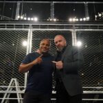 Paul Michael Lévesque Instagram - Tonight’s special guest referee looks right at home inside the Fight Pit… welcome to #ExtremeRules, @dc_mma!