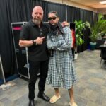 Paul Michael Lévesque Instagram - Visiting with our friend @badbunnypr tonight before his show at the @alamodomesa … home to the 2023 #RoyalRumble! #ToTheFuture