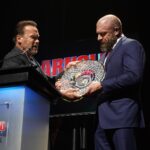 Paul Michael Lévesque Instagram - An absolutely incredible honor to receive the Lifetime Achievement Award from @schwarzenegger and in front of @stephaniemcmahon and family. @arnoldsports has celebrated and inspired athletes for generations...I hope I can do the same. #Grateful ‬