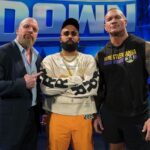 Paul Michael Lévesque Instagram - Welcome to #SmackDown, @eladiocarrion. Glad you were able to reunite with @RandyOrton… and appreciate you letting me crash the party.