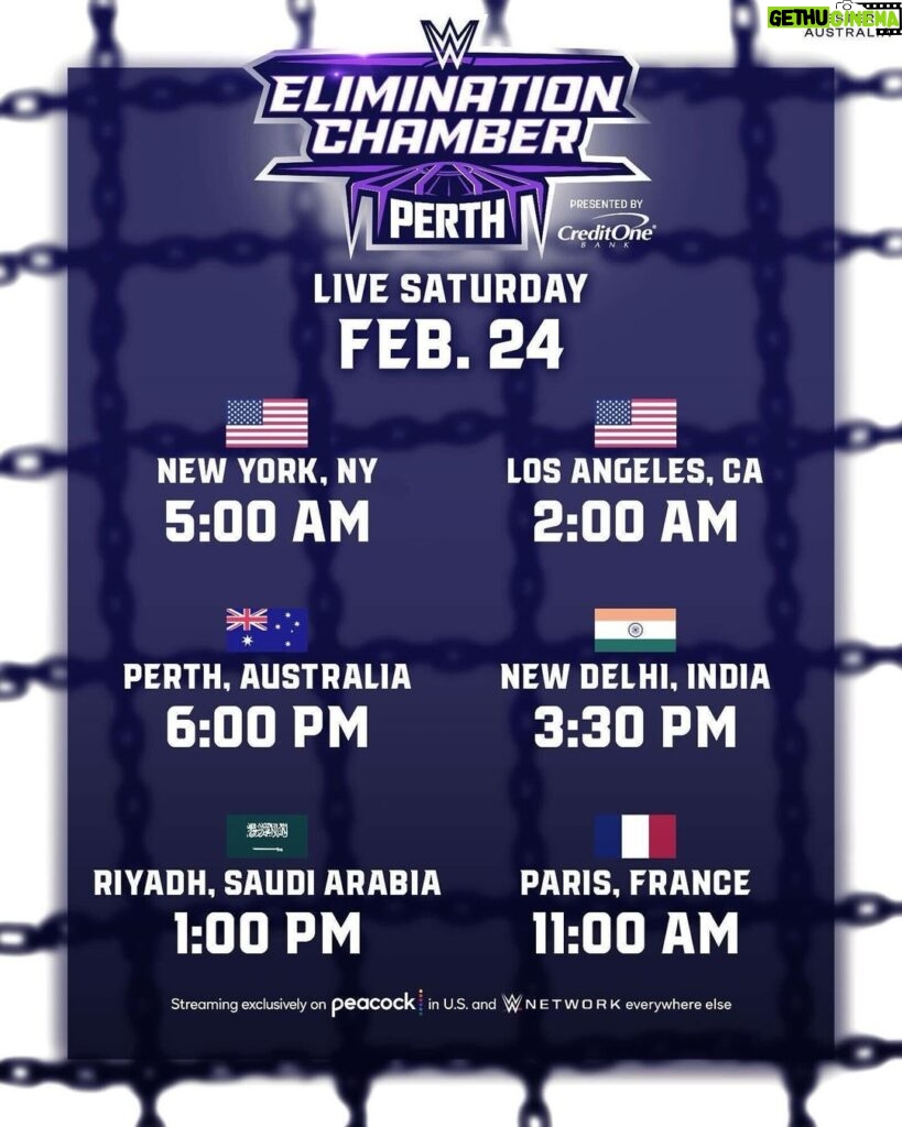 Paul Michael Lévesque Instagram - No matter where you are in the world… set your alarms. #WWEChamber: Perth is coming at you LIVE from @optusstadium tomorrow.