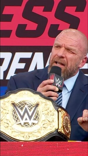 Paul Michael Lévesque Instagram - @tripleh revealed some MASSIVE news regarding the World Heavyweight Championship 👀 #WWEBacklash