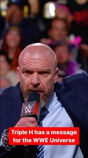 Paul Michael Lévesque Instagram - After today’s breaking news, @tripleh has something he wants to tell the WWE Universe… #RawAfterMania