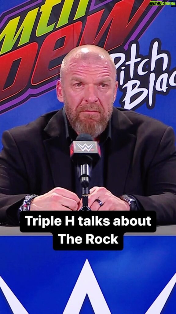 Paul Michael Lévesque Instagram - Will we see @therock at #WrestleMania? @tripleh gives an interesting answer… #RoyalRumble