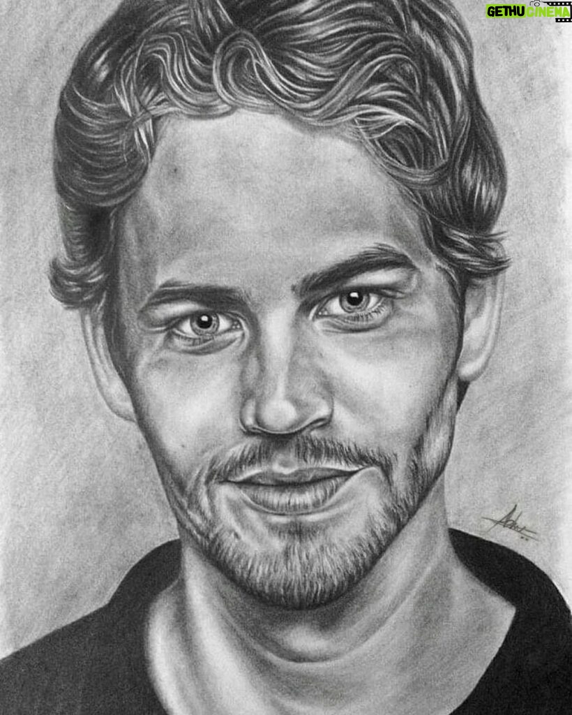 Paul Walker Instagram - It is fascinating and humbling to learn how long it takes to create any piece of art. This took @_pencilme 180+ hours! Swipe left to see the different stages of this incredible #PaulWalker portrait. #FanArtFriday #TeamPW