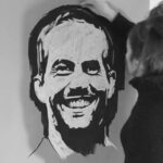 Paul Walker Instagram – We love this larger scaled portrait of #PaulWalker, and it’s always fun to see the work that goes behind the creation! @valentinaivezaj_, you’re a wizard with charcoal! 👏 

#FanArtFriday #TeamPW
