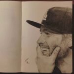 Paul Walker Instagram - We love seeing that infectious smile of Paul’s depicted so wonderfully in your artwork. Many thanks to @rushing.maike for creating this sketch! ✏️ #FanArtFriday #TeamPW