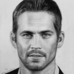 Paul Walker Instagram - The texture, the shading, the detail… Amazing! Thank you @mina.s.william for sharing your charcoal portrait of Paul. #FanArtFriday #TeamPW