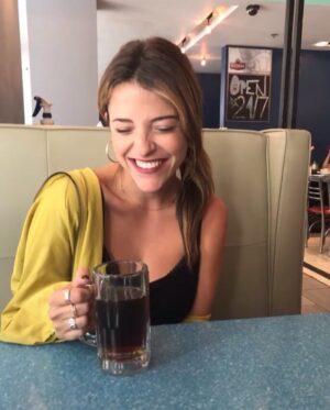 Paula Brancati Instagram - Bye summer, bye iced coffee, Fran’s forever.