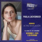 Paula Luchsinger Instagram - Muchas gracias @produ por esta nominación por mi trabajo en La Jauría, que honor!!! ❤️❤️❤️❤️