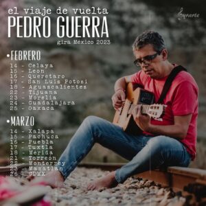 Pedro Guerra Instagram - Ya tenemos la Gira de México.
Aquí las ciudades que vamos a visitar. A partir de mañana 18 de Enero iremos dando información de los lugares y puntos de venta.

Vaaamoooss