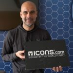Pep Guardiola Instagram - Hello everyone! I’m giving away an official Manchester City framed shirt I signed at my private signing session with @icons_memorabilia! To enter the giveaway simply: 1) Tag a friend in the comments and 2) Follow both me and @icons_memorabilia A winner will be selected at random. T&Cs apply. Good luck!