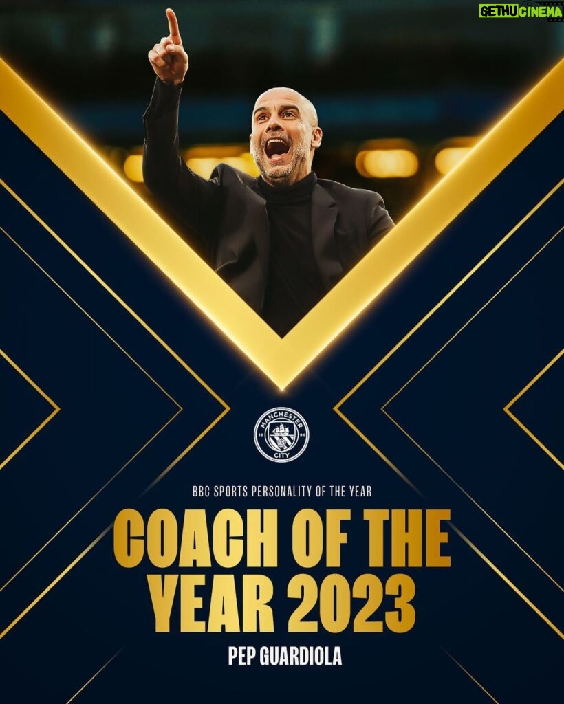 Pep Guardiola Instagram - 'Cos we've got... 🙌 Pep Guardiola is named the @bbcsport 2023 Coach of the Year! 🤩 🏆