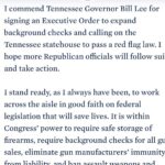 Peri Gilpin Instagram - I’m sorry, just realized it’s difficult to read the most powerful part of President Biden’s statement-“It is within congress’ power to require safe storage of firearms, require background checks for all gun sales, eliminate gun manufacturer’s immunity from liability and ban assault weapons and take action.” For our kids. For their kids. USA