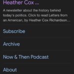 Peri Gilpin Instagram - Thank you @heathercoxrichardson & @potus #lettersfromanamerican keep me sane with facts and historical context. I subscribe @substackinc Her latest book, Democracy Awakening: Notes on the State of America comes highly recommended too 🇺🇸