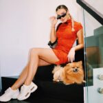 Perrie Edwards Instagram - Me and my hairy friend! 🐾 swipe for a surprise! 🦊