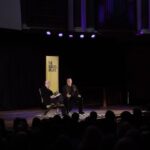 Peter Gabriel Instagram – Peter speaking to Alain de Botton at the @theschooloflifelondon about the emotional power of music.