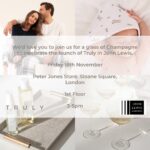 Peter Jones Instagram – I’m excited to tell you that I’m going to be at Peter Jones in Sloane Square tomorrow from 3pm with @trulytaraofficial because @truly_lifestyle has signed a major deal with @johnlewis and are showcasing a select range of amazing products both in-store and online.  Pop down, say hi and have a glass of Champagne with us. 🥂 Swipe for more details. London, United Kingdom