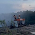 Petra Marklund Instagram - From one view to another!👋 I’m gonna have to do the jumping with my skis on😅🏔️⛷️ The Nervo remix i out! 🫶 #Celebrating20 #NERVO #OceanOfLove #Remix #outnow #victoriafallszimbabwe 🔥🔥🔥