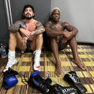 Phil Hawes Instagram - Hard rounds with El Jefe! Logan is a dead man walking 🪦
