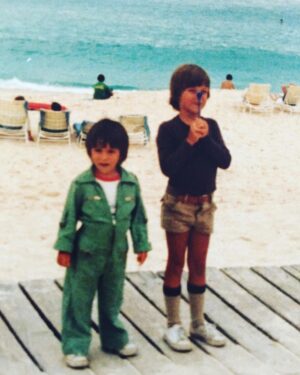 Philipp Christopher Instagram - You’re one of a kind, big brother. Didn’t know there was an #internationalsyblingday but whytf not. Actually wish I still had that awesome onesie! #internationalbigbrotherday #overall #trendygreen #brotherlove