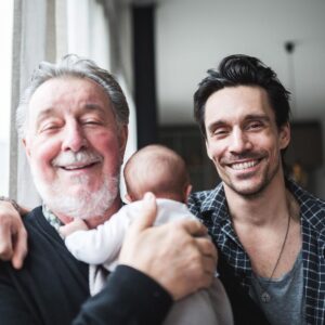 Philipp Christopher Instagram - I was blessed with the most giving father. Thanks, dad, for being who you are. #threegenerations #fathersday #family #meinvaterderheld #vatertag #grandad #happyfathersday photo by @inesmeierfotografie 😘