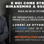 Pif Instagram - Ci vediamo domani a Palermo! Vi ricordo gli altri cinema in cui è possibile vedere il film “E noi come stronzi rimanemmo a guardare”, solo per questi tre giorni: 25,26,27 ottobre! Torino (Greenwich, Classico) Milano (Colosseo,Eliseo) Genova (City) Bologna (Jolly) Firenze (Adriano) Roma (Adriano, Troisi) Napoli (Metropolitan)