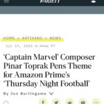 Pinar Toprak Instagram - The cat’s out of the bag! So honored to finally announce that I have composed the theme music for Thursday Night Football on Prime Video! I could not be more excited to share this new anthem with the world very soon, and hope it will connect with fans and players alike as we make TNF history. Link to the full article is in my bio! 🏈🎼 Ocean Way Nashville Studios