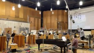 Pinar Toprak Instagram - Here’s a little choir before and after of a cue from my score for “The Lost City” conducted by the one and only @anthony_parnther at Fox Scoring Stage.