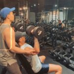 PoLin Tung Instagram - 5/1勞動節跟Simon 繼續練心功 💪🏼 好客HOWKIND Fitness