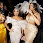 Porsha Williams Guobadia Instagram - Pretty Queens celebrate in NOLA!! Hair: (Sew-in <lace front @gonakedhair) My Gorgeous Gown by: @fitforaqueenatl 🙌🏾🔥 This was the second one I tried on and I knew it was a go !!! 📸 @kapmagazine Kody did it🔥