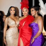 Porsha Williams Guobadia Instagram - Pretty Queens celebrate in NOLA!! Hair: (Sew-in <lace front @gonakedhair) My Gorgeous Gown by: @fitforaqueenatl 🙌🏾🔥 This was the second one I tried on and I knew it was a go !!! 📸 @kapmagazine Kody did it🔥