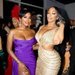 Porsha Williams Guobadia Instagram - Pretty Queens celebrate in NOLA!! Hair: (Sew-in <lace front @gonakedhair) My Gorgeous Gown by: @fitforaqueenatl 🙌🏾🔥 This was the second one I tried on and I knew it was a go !!! 📸 @kapmagazine Kody did it🔥