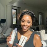 Porsha Williams Guobadia Instagram - GLASS SKIN 🙌🏾 thanks to Meaningful Beauty! Ya’ll better believe me when I tell you this stuff WORKS! Head over to the link in My bio to grab today’s special offer. #meaningfulbeautypartner