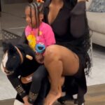 Porsha Williams Guobadia Instagram - 🎵She’ll be coming around the mountain when she comes …🎠 “Hop on Mommy, I’ll give you a ride”….We gone make it work 😂😂 @pilarjhena