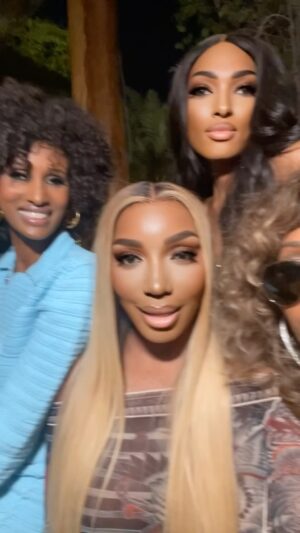 Porsha Williams Instagram - “Don’t make me call PORSHA” 😂✨

#DubaiShenanigans w/ @neneleakes @lesa.milan @chanelayan @cynthiabailey

Hair: @gonakedhair