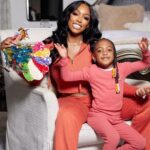 Porsha Williams Guobadia Instagram - My baby @pilarjhena did such a good job on her 1st Turkey for Gobble Gobble day!! We love our Mommy and me art Projects!! I had no idea how it was going to turn out but I am so happy with how work and I’m glad I put it on a wood base so it’ll be a great keepsake! 2023 Turkey Day❤️🦃 #HappyHolidays