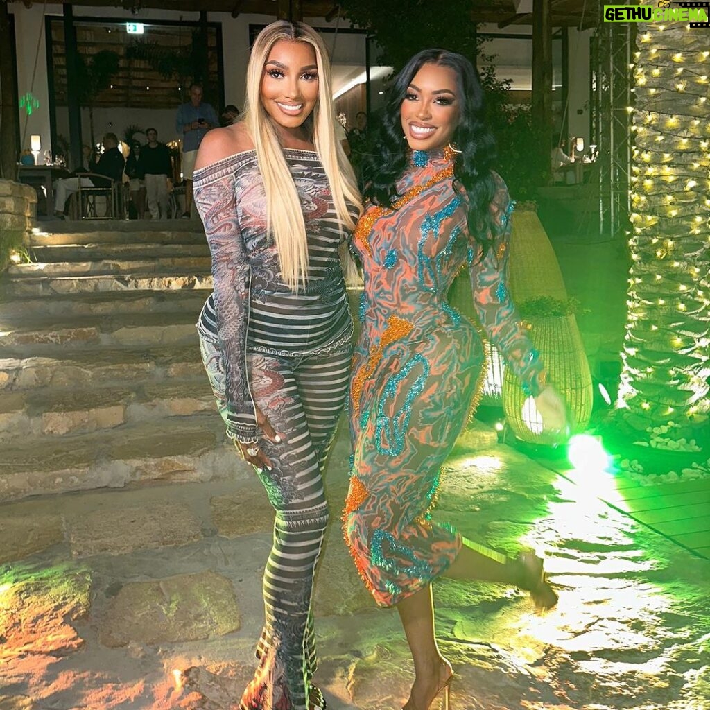 Porsha Williams Guobadia Instagram - We celebrated our anniversary with some baddies 🔥🇦🇪🇦🇪🇦🇪 Baby the Kiki we had was unmatched 😂🙌🏾 #SexInTheCity #BossesAbroad 🌎 #InRealLife #RhoDubai 📸🥰 @iamsimonguobadia Dior