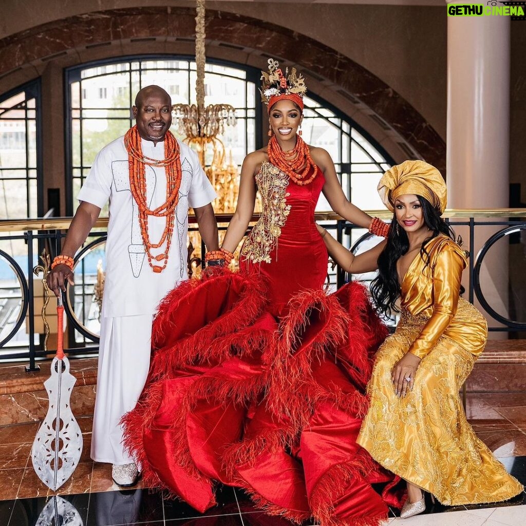 Porsha Williams Guobadia Instagram - Love of my life my Edo King @iamsimonguobadia ❤️One year down forever to go🥰 #SoulMate #TwinFlame 🎉😘