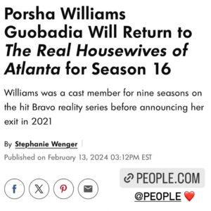 Porsha Williams Instagram - Thank you for all the love #TeamPorsha 🌹😘I’m ready & you’re ready so let’s make HERstory!! 👑🔥Thank you @bravotv @nbcuniversal & Truly Ent Let’s Gooo!! To God be the glory🙏🏾 

PS: ( Babes the OVERALL SCRIPTED deal <Tv, Shows,Movies Etc.>with NBC Universal is separate from Rhoa! Rhoa is still an unscripted reality show.)

@pamperedbyporsha @gonakedhair @meaningfulbeauty @amazonlive 
#Rhoa #BlackHistory  #OverallTalentDeal #Actress #BlessedAndHighlyFavorded #Grateful #PjMomma #RealHousewife