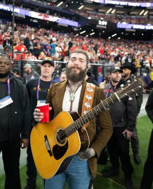Post Malone Instagram - thank you so much 💕 @nfl @rocnation it was such a great time 🥹