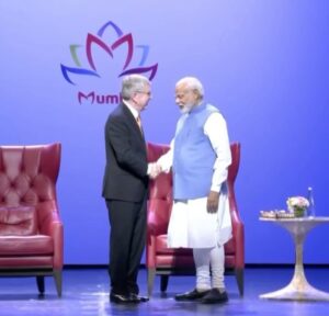 Prachee Shah Instagram - Humbled to have had this opportunity to be the 
Master of ceremonies at this Historic event ! Thank you Nita Ambani ji for this honour 🙏
Our honourable Prime Minister Shri Narendra Modi ji 🙏 and the IOC President Mr Thomas Bach at the opening ceremony of the 
141st International Olympic committee session at the 
Nita Mukesh Ambani cultural centre in Mumbai . This event has been held in India after a gap of 40 years ! Grandness personified at the magnificent Grand Theatre ~NMACC . Kudos to the entire team ! 

जय हिंद 🇮🇳
.
@narendramodi @nmacc.india #IOC #iocsession #nmaccindia #olympics #narendramodi #nitaambani  #pracheeshahpaandya #india #jaihind