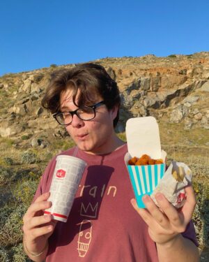 Preston Garcia Instagram - Classic Me VS Spicy me 😂 Go to your local Jack in the Box drive through and try Jack’s New 50/50 Popcorn Chicken Combo! With the new 50/50 combo, you can taste test both! #ad @jackinthebox