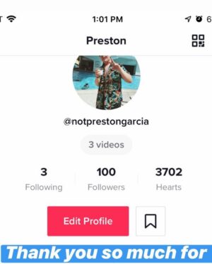 Preston Garcia Instagram - Can’t believe I manifested this in Kindergarten 🙌🏼🙏🏼
:
Thank you all SO MUCH for 1 Million followers on TikTok. Seriously it changed my life. Also a huge thank to @alexkay . Not many people know this but Alex is the reason I even know how to USE the damn app. Alex brought me into his friend group when I had just a few thousand followers, and showed me the ropes of content creating. Love you bro ,couldn’t have done this without you🙌🏼💛