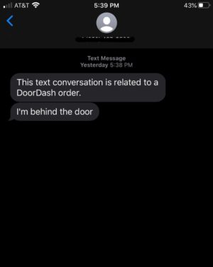 Preston Garcia Instagram - LMFAO these were ACTUAL messages from a Doordash yesterday and this is the FIRST thing that popped into my head when I read that lol. WHO SAYS “BEHIND THE DOOR” LMFAOOOO