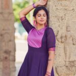 Priya Venkat Instagram - 💜 👗 @athiradesigns 📸 @harini_sarathy #traditional #love #spirituality #priyavenkat