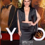 Q'orianka Kilcher Instagram - Had such a great time going to the @babylonmovie premiere last week @grantrobertsfit😊 thank you to my friend and stylist @dimitryl who always has a vision! And @regardstylehouse for my stunning two piece ensemble made by @azanaserene ! I always love wearing your stunning pieces on the carpet girl!🙏🏽🫶🏽