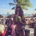 Q'orianka Kilcher Instagram - Recharge time! 🎁 🎄🙏🏼💃🏽 #merrychristmas #mexico #plyadelcarmen #freshcoconut Xpu–Há Beach