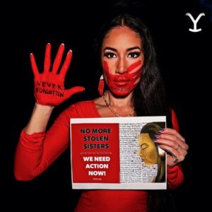 Q'orianka Kilcher Instagram - NO MORE STOLEN SISTERS! For far too long the high number and rate of missing and murdered indigenous women, girls, two-spirit, & trans has gone largely ignored. Here are some facts about violence against Native Women: they are murdered at a rate 10X higher than the national average. 96% of rapes are perpetrated by non-Native men, but non-Native offenders are rarely prosecuted on tribal lands. Cases of missing and murdered indigenous woman often go underreported and untracked.
This is unacceptable. We must continue to educate and raise awareness on this crisis to help amplify those voices who are seldom heard. Lets honor their lives and memories by continuing to push for visibility, change and action for all future generations! #MMIWG2ST Lets keep moving forward! ✊🏽🤍 Resist! Persist! Repeat! #MMIWGActionNow #NoMoreStolenSisters #MMIWG #NIWRC  #neverforgotten 📸 by @adamvillasenor @yellowstone @nicsheridanofficial